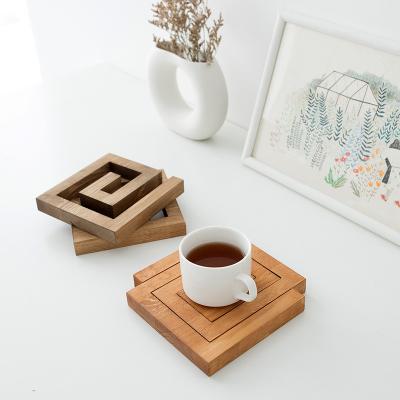 China Viable Japanese Korean Network With Wooden Coffee Table Heat Insulation Coaster Shooting Shores Manufacturers Direct Sales for sale