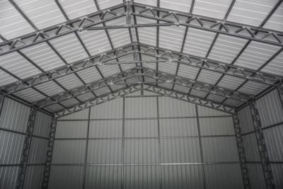 China 20-30m2 Makkelijk te monteren Metalen Carports Schuur Dakontwerp Structurele Staal Auto Garage Te koop