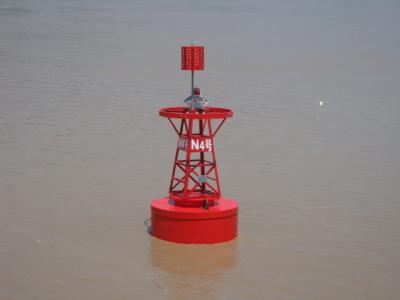 China Geel JB1500 2,4 m Diameter Diepwater Offshore Navigatie Zeevaart Boei Iala Te koop