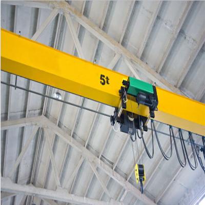 China Lifting machine electric ５ ton single beam overhead crane for sale