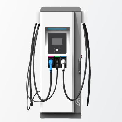 China Commercial EV Car Fast Charger EVSE 3 Phase EF160 DC 60kw 120kw OCPP RFID CCS Chademo Tier 3 EV Floor Charging Station for sale