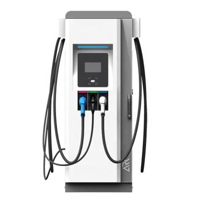 China eFlex 60kW DC EV Fast Charger Station with CCS Combo-2, CHAdeMO and Type-2 Three 22kW AC Outlets OCPP and CE EF160CJ082 for sale