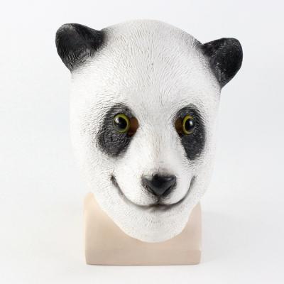 China Panda Mask Animal Head Giant Panda Full Face Masks Novelty Halloween Masquerade Costume Party Latex Eco-Friendly Mask For Adults Children for sale