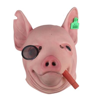 China Halloween Eco-Friendly Scary Watch Dogs PigMasks Animal Props Horror Main Masquerade LegionMask Pig Mask Cosplay for sale