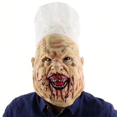 China Creepy Creepy Mask Eco-friendly Halloween Cosplay Chef Costume For Adults Easter Party Decoration Props Devil Flame Zombie Mask for sale