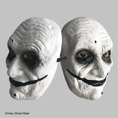 China OEM Sales Different Design Eco-friendly Plastic PVC Mask Hot Different Design OEM Scary Crazy Smile Wide Face Mask Halloween for sale