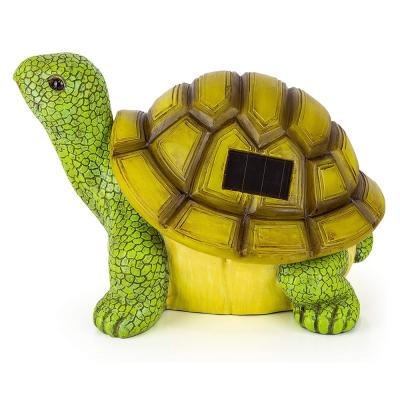 China China Customized Handmade Solar Resin Statue Resin Garden Turtle Resin Crafts Decorative Supply Items for sale