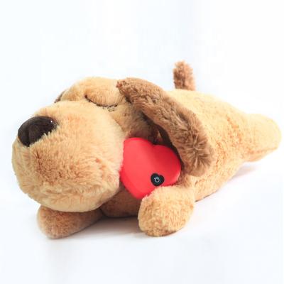 China Dropshipping Eco-Friendly Pet Heartbeat Training Aid Puppy Calming Anxiety Toy Dog Behavioral Aid Sleep-accompany Plush Toy for sale