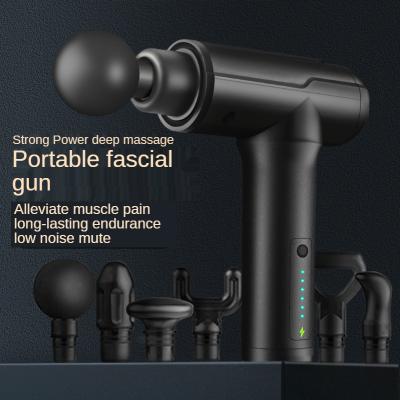 China Body Vibration Massage Gun 2021 New Handheld Cordless Electric Body Relax Muscle Vibration Massage Gun Sport Rechargeable Vibration Massage Gun for sale