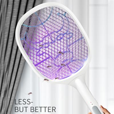 China New Arrival 2021 Viable Recharging USB Electric Mosquito Swatter 2 In 1 Mosquito Killer Lamp for sale