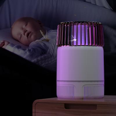 China 2021 New Design Viable Mosquitoes Killing Machine Electric Shock Mute Rechargeable Mosquito Killer Lamp for sale