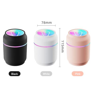 China Shine Color Lights Amazon Sale Mini Car USB Air Cool Mist Ultrasonic Humidifiers 2021 for sale