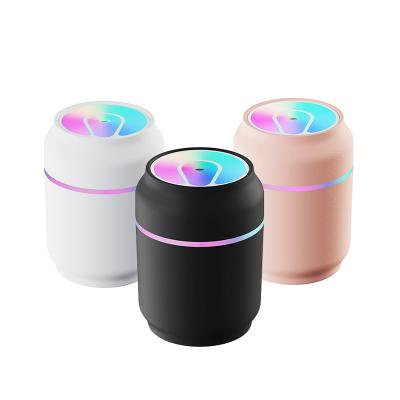 China Shine Color Lights New Product Car Humidifier USB Diffuser with Color Changing LED Lights for Office Home Ultrasonic Air Humidifier for sale