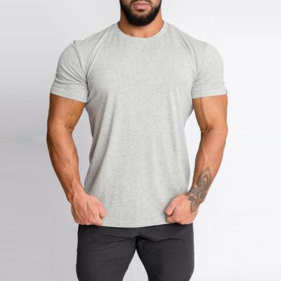 China QUICK DRY Custom Sports Wear White Short T-shirt Fitness Mens Gym T-shirts Mens Active Sleeve Wear For Men for sale