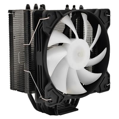 China Hot Sale 120MM ARGB Manmu Computer Case Fan Black 4 Heat Pipes CPU Heatsink Compatible Intel AMD CPU Cooler For PC for sale