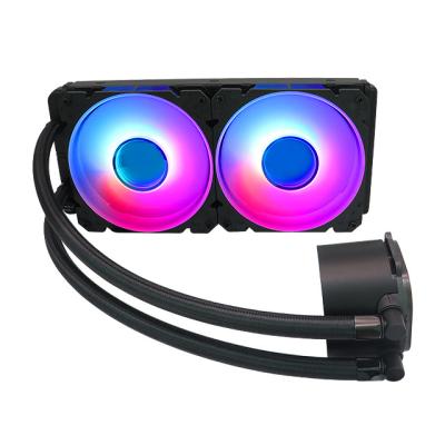 China LED Light Manmu OEM 240mm Cooler Argb CPU Liquid Water Cooling For Gaming PC Black for sale