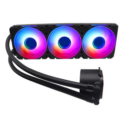 China LED Light Manmu OEM 360mm CPU Cooler Liquid Water Fan Cooling Kit Pc Watercooling Aio Cooler For Computer Game Cases for sale