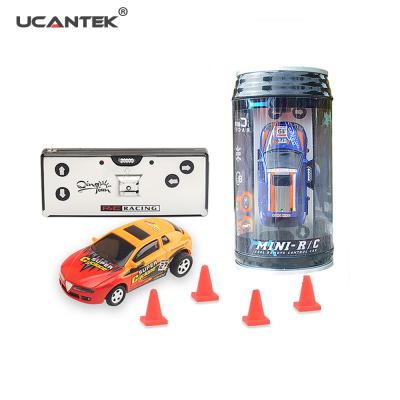 China Hobby 1/64 2.4G 4CH Mini Coke Can RC RC Car Remote Control Racing Car in Coke Box with Headlights for sale