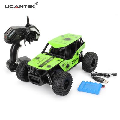 China RC Hobby UCANTEK Toys 2.4G 1:16 4 x4 Wheel Drive Metal Material Monster RC Trucks Crawler Truck RC Offroad for sale