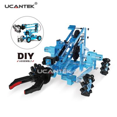 China RC Hobby UCANTEK K3-DIY Toys Robot Arm 2.4G 4WD RC Robot Car Education DIY Toys Remote Control Car Kit For Students for sale