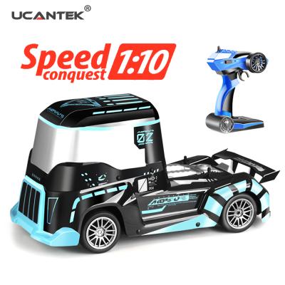 China High Speed ​​Container Remote Control Truck 1/10 4WD RC Truck RC Car RC Hobby 2.4G 20KM/H Electronic Drift Hobby Toy for sale