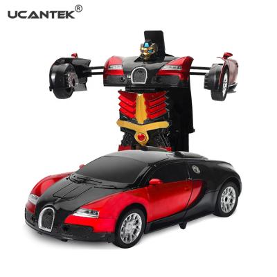 China hot sale 2.4G remote control toys high quality rc car transform super robot toy deformation dancing robot car for sale