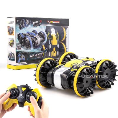 China 2.4G Mini RC Hobby Stunt Car Double Side 360 ​​Degree Rotation Waterproof Amphibious RC Car Toys for sale