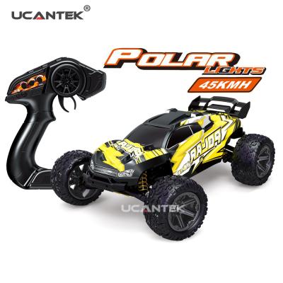 China Polar RC 1/8 2.4G 4WD Hobby UCANTEK RC Light Swept Monster Truck Driving Off-Road Crawler RC Car 45KM/H High Speed for sale