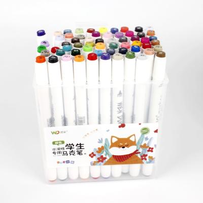 China Dual Heads Use / Custom Black Felt Tip Pen Fine Point Permanent Ink Dry Erase Ink Waterproof Marker Pen (0.6mm) for sale