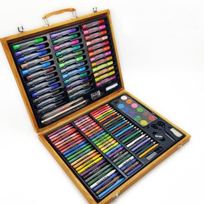 China School Supplies 9years Art Set Stationery Gift Box Wood Drawing Set Box 150pcs 2021 Eco-friendly Great Promotional Gift for sale