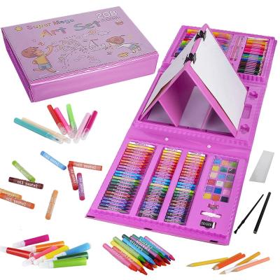 China Eco-friendly promotional kids set for 2021 wholesale kids drawing and painting book stationery set with pencil for kids toys for sale