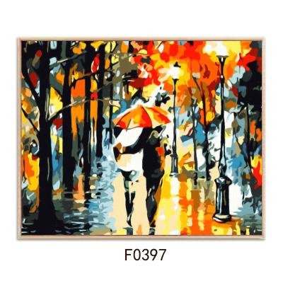 China Custom Canvas Drawing Painting From Modern Picture DIY By Numbers 40x50cm for sale