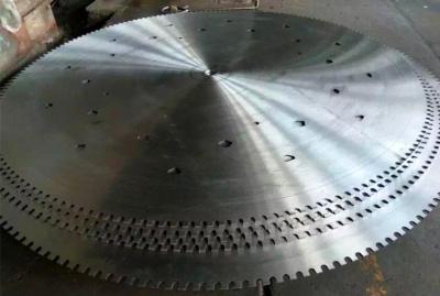 China Quarry processing diamond circular saw blank diameter 3000 mm material 75Cr1 for sale