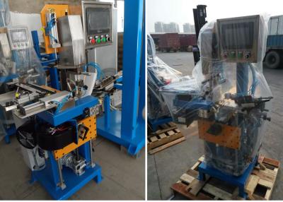 China Brazing center automatic feeding solder, brushing flux,rotate saw blade welding machine for sale