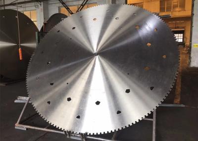 China Mountain cutting 75Cr1 steel circular diamond saw blank and steel core for sale