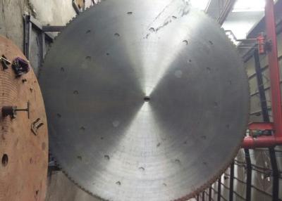 China Mountain block cutting 75Cr1 steel circular diamond saw blank and steel core for sale