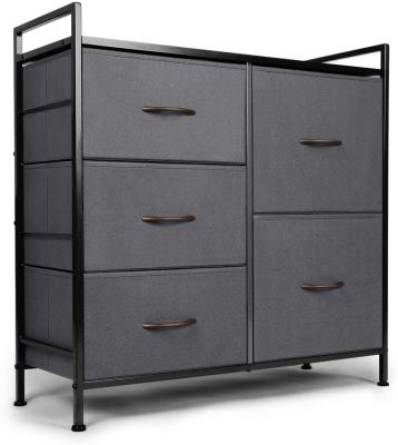 China Foldable Dresser with 5 Drawers, Unit Organizer for Bedroom, Chest for Hallway, Cabinet. for sale