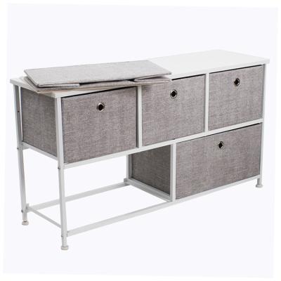 China Factory Direct Sale Dresser Storage Tower Contemporary Fabric Drawer Chest Manufacturer for sale