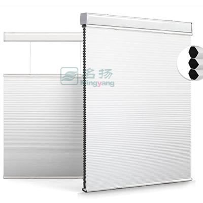 China Style Minimalist Natural Honeycomb Shades Polyester Cellular Window Shade Window Shade Honeycomb Shades for sale