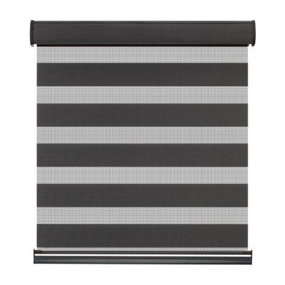 China Blackout For Window Decorate Luxury Double Layer Fabric Zebra Curtain Blackout Roller Shade Hot Sale for sale