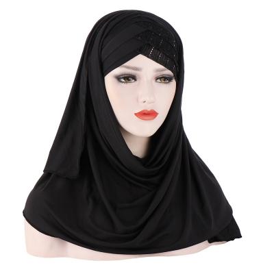 China DecorateÂ   Solid Color Hot Sale Main Wrap Sequins Crinkle Milk Silk Muslim Hijabs Scarf Fashion Women Scarves for sale