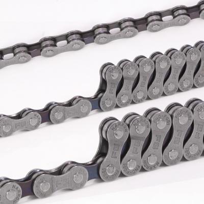 China FNC 8 Speed ​​High Quality Stainless Steel Road Bike Mountain Bike Silver Blue Anti-rust Non-Hollow Chain for sale