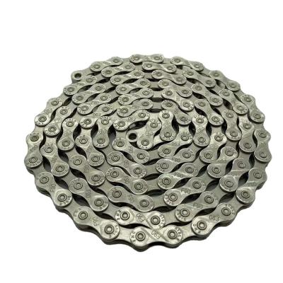 China Silver Ultralight FNC 9 Speed ​​Mountain Stainless Steel Bicycle Chain Road Bike Ultralight Bike Chain for sale