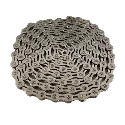 China High Quality Silver Stainless Steel Half Gear Cavity 9 Road Bike Rustproof Bicycle Chain for sale