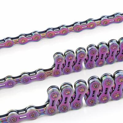 China FNC 9 Speed ​​Color Rust Proof Stainless Steel Road Mountain Bike High Quality Hollow Road Mountain Bike Chain for sale