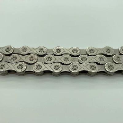 China 2021 Road Bike Style 10 Speed ​​Bike Chains Silver Bicycle Antirust Stainless Steel Half Hollow for sale