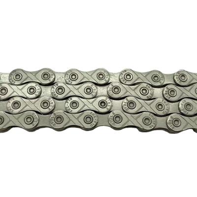 China Silver Bike Chains Bicycle Road Bike Custom 10 Speed ​​Antirust Stainless Steel Half Hollow for sale