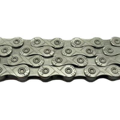 China 2021 Durable Style Stainless Steel Half Cavity 11 Gear Sports Mountain Bike Antirust Silver Bicycle Chain for sale