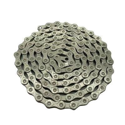 China Stainless Steel Half Cavity 11 Speed ​​Sports Mountain Bike Durable Rustproof Silver Bicycle Chain for sale