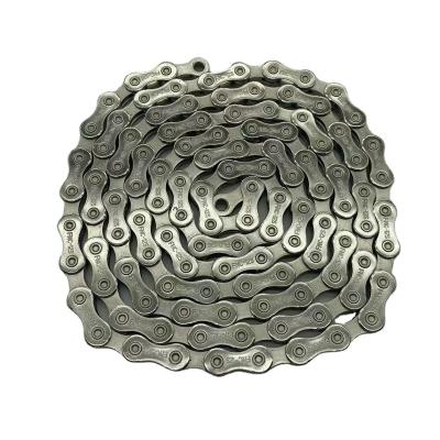 China Fnc12 Road Bike Speed ​​Silver Stainless Steel Bicycle Chain With Magic Buckle for sale